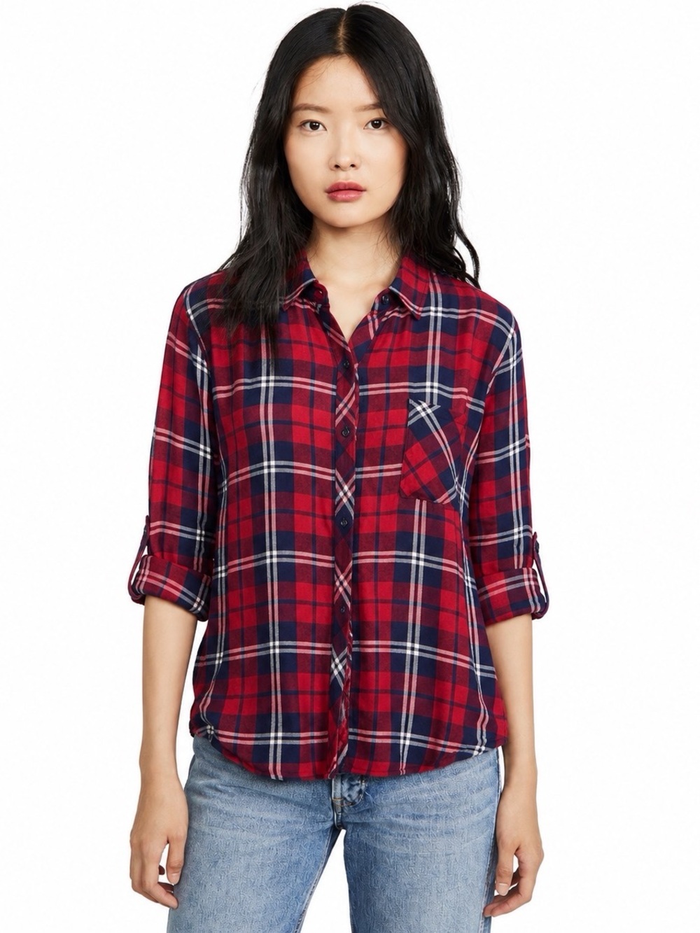 Woolrich Plaid Button Down Shirt Roll Tab Women Size XXL